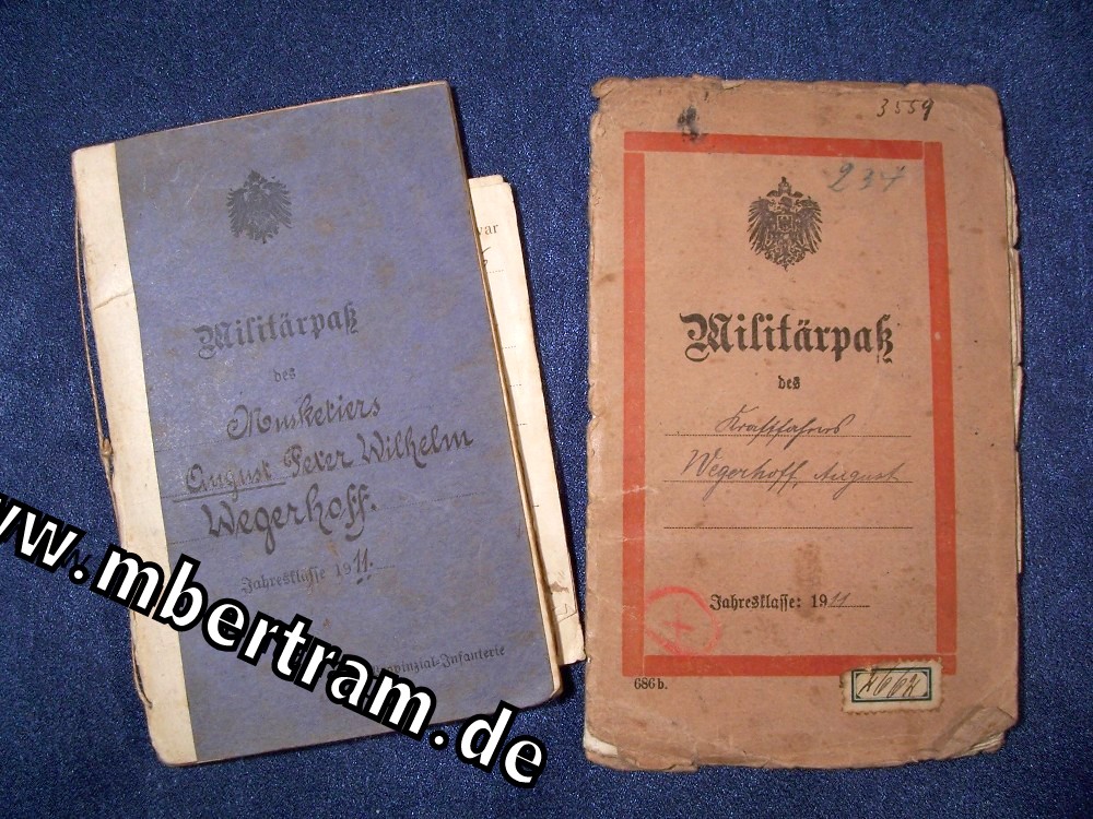 Militärpässe Kraftfahrer 1. WK, Eiserner Halbmond, Konstantinopel, Flieger Abt.
