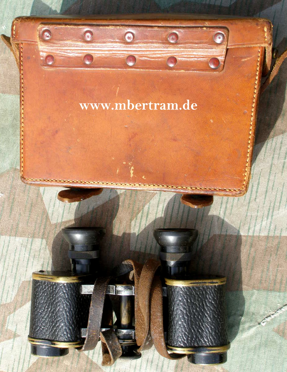 Preussisches Militär- Dienstfernglas Doppelfernrohr 1903