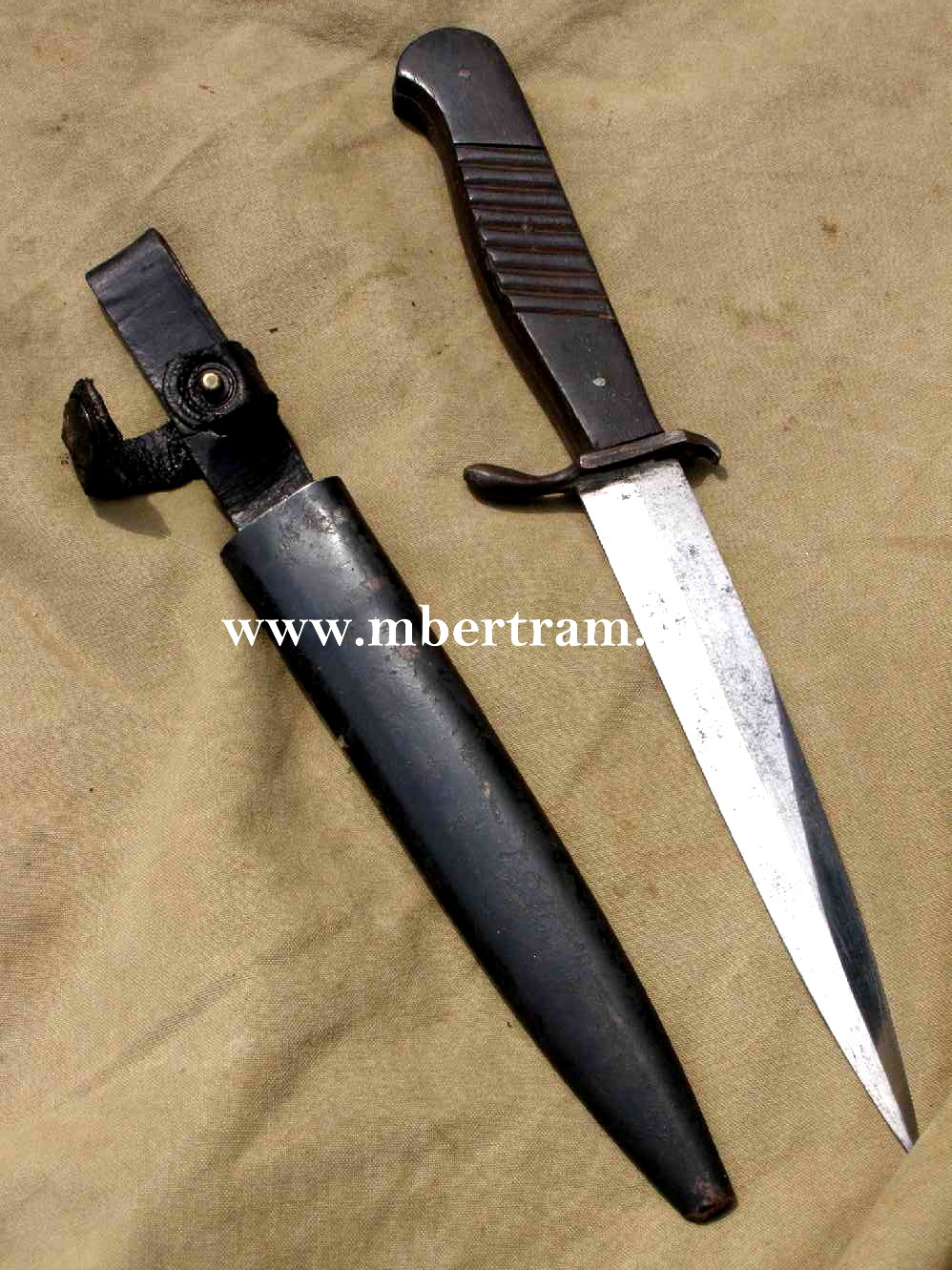 5508-1 Grabendolch/Kampfmesser 1.Weltkrieg, getragen bis 1945