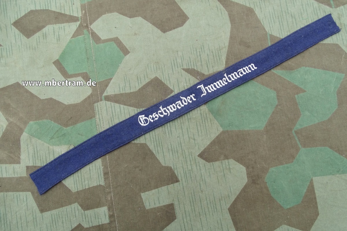 Luftwaffen Ärmelband (Schlacht)  "Geschwader Immelmann ",  Mannschaften, ca. 50cm