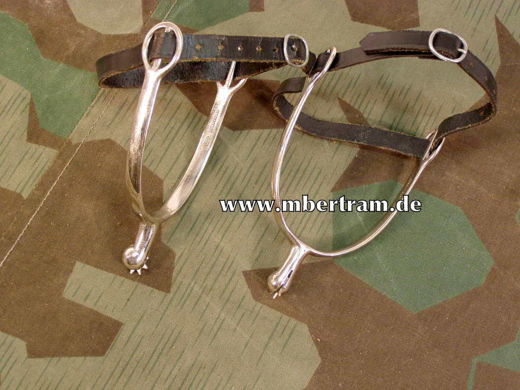 Wehrmacht Offiziers -und Kavalleriesporen, " Geschmiedet"