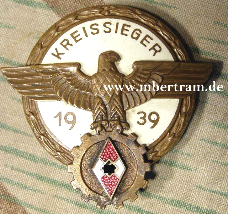 Kreissieger im Reichsberufswettkampf 1939 mit Hst.
