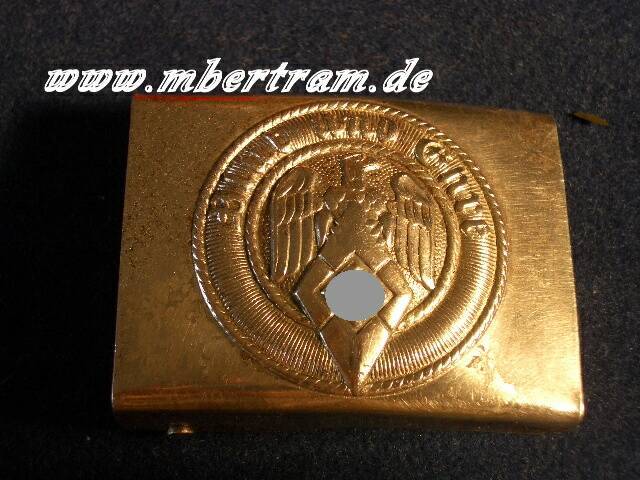 HITLERJUGEND KOPPELSCHLOSS MIT RIEMEN RZM M 4/44 Eisen