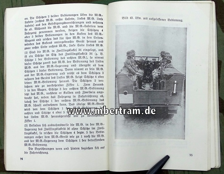Beschreibung, Handhabung und Bedienung des M.G. 34 Teil 1 1939, 113 S.