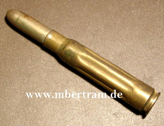 Wehrmachts Exzerzier / Ladepatronen K 98. Buntmetall