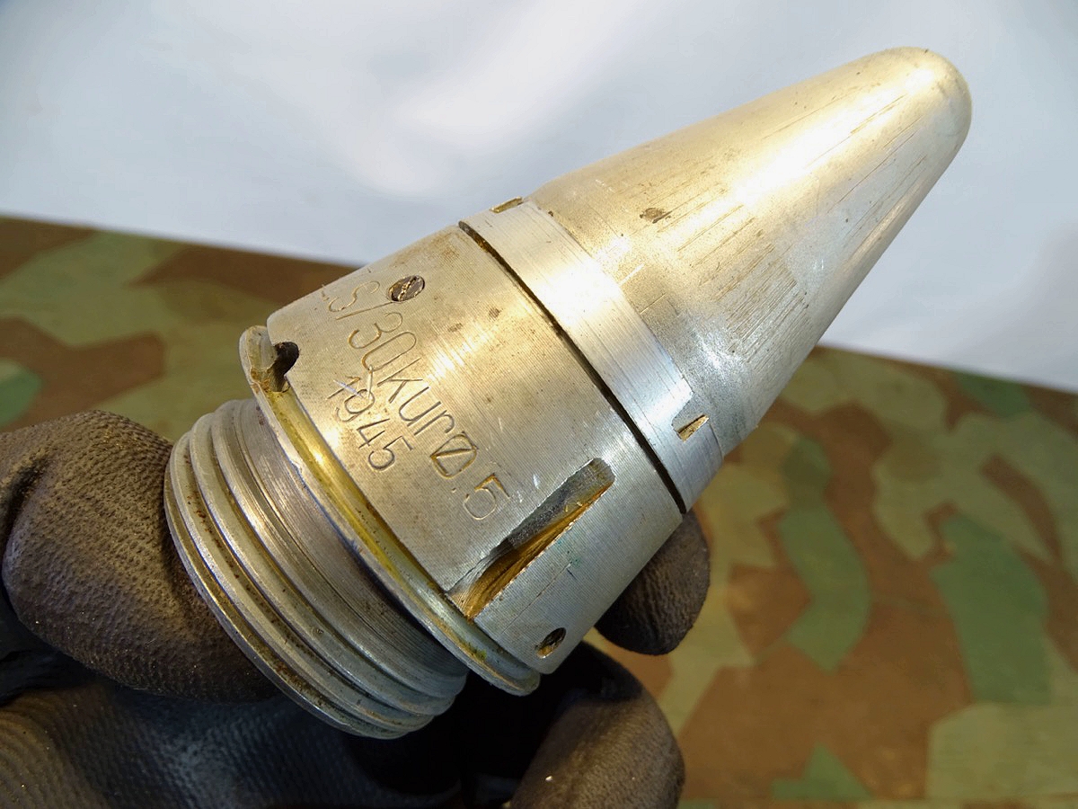 Wehrmacht Deko Uhrwerks Zeitzünder S/30 kurz 5, Hst.: cxl 1945!!, , z.B. für 8,8 Flak Granaten. 