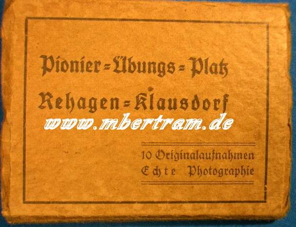 Bildergruppe Pionier Übungsplatz Rehagen Klausdorf 1936
