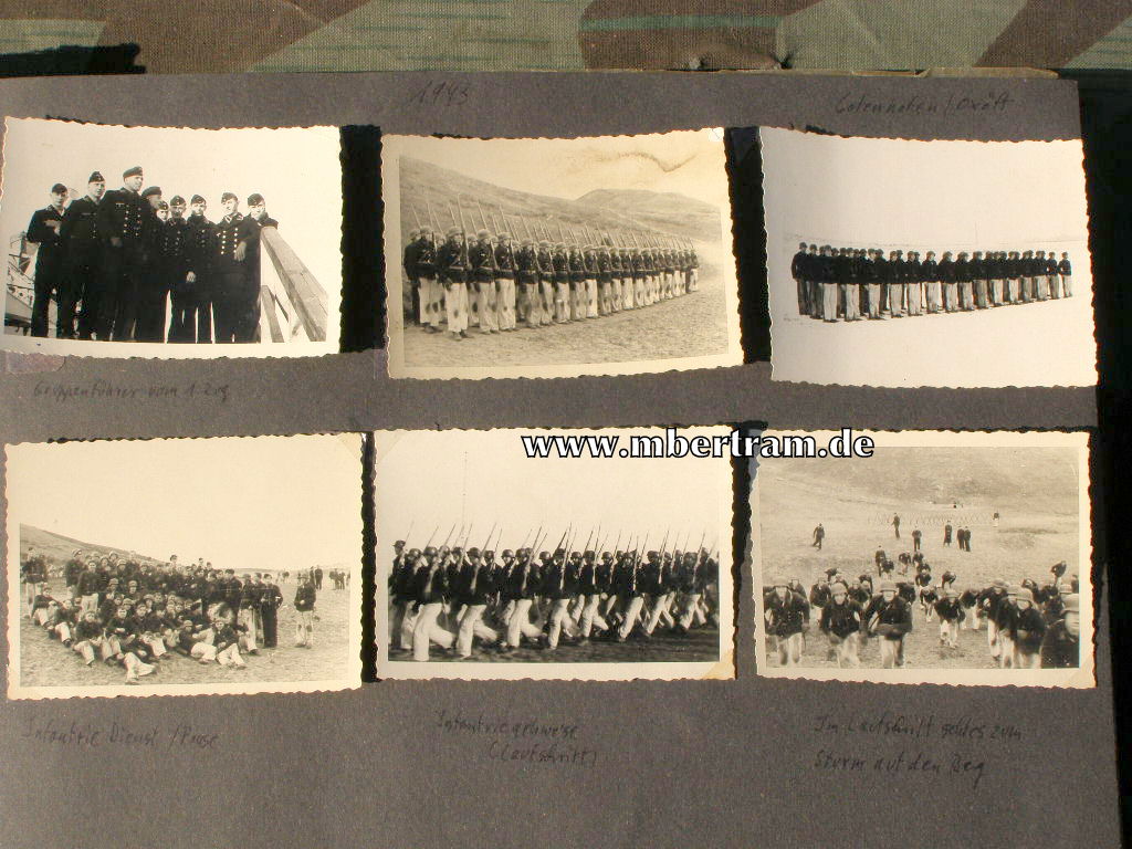 13620-10 Dienstzeit Fotoalbum U 552, Kommandant Erich Topp SELTEN !
