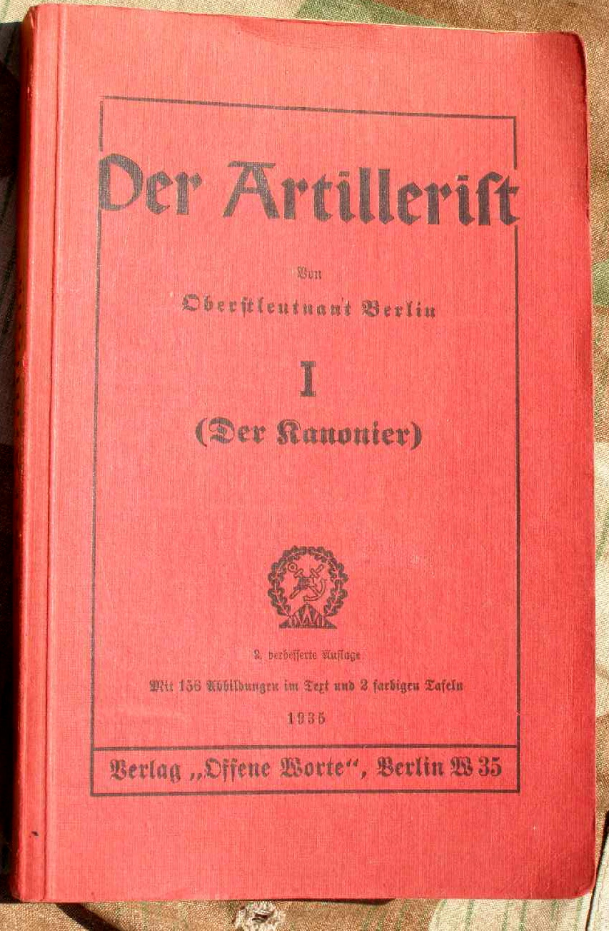 Der Artillerist Band 1 Der Kanonier 156 Abb.2 Farbtafeln,1935