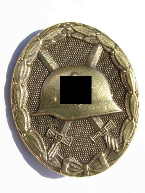 Verwundeten Abzeichen in Gold, Buntmetall, L/56 Funcke &amp; Br.
