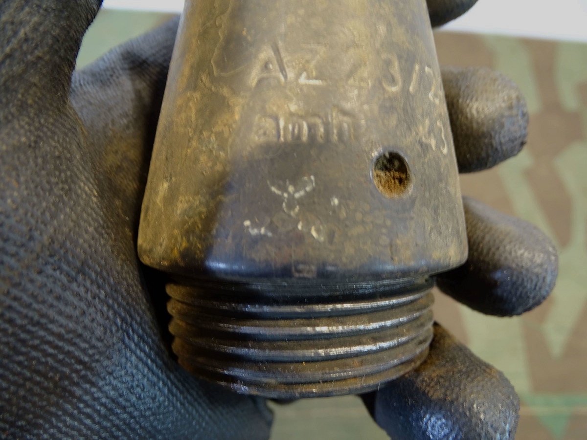 Deko AZ 23/28 Zünder für 8,8 cm  Deko Sprenggranate, Artilerie/ Panzer/ Flak,  " ahm 43" Fischer Wer