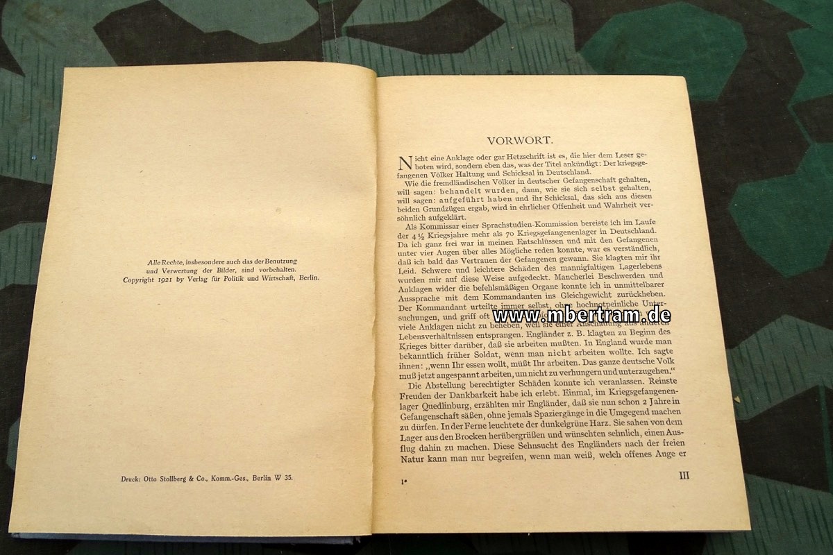 Theodor Kappstein Wilhelm Doegen: Kriegsgefangene Völker.( in Deutschland)  1921