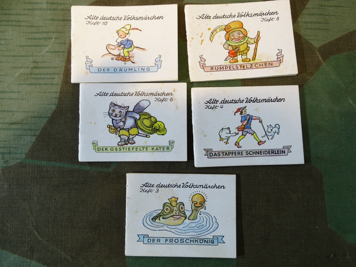 WHW - 3. KWHW ,15./16.11.1941 , " Alte deutsche Volksmärchen " 5 Heftchen 3,4,6,8,10
