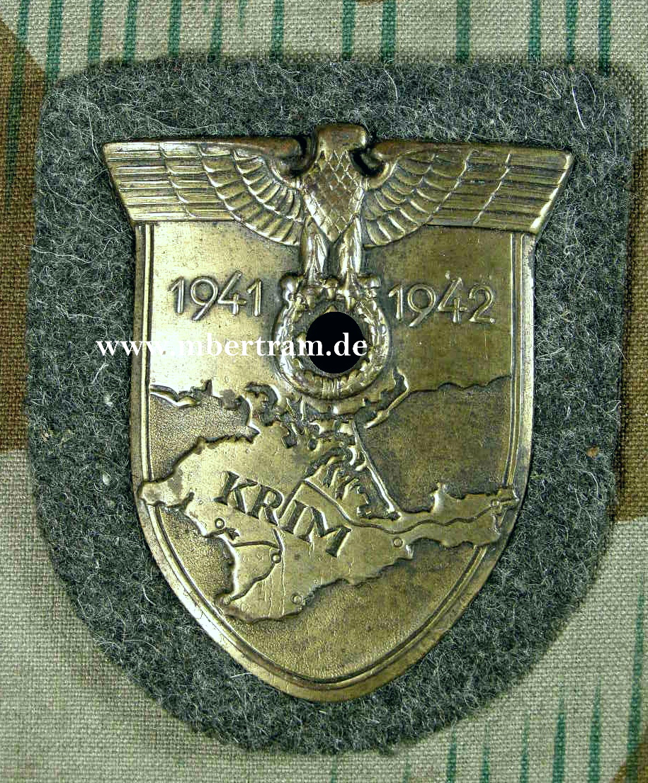 Ärmelschild Krim 1941-1942, Heer, Rückenplatte, Papier