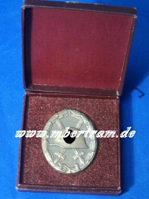 2072-1 Verwundeten Abzeichen Silber, Feinzink, 4" Steinauer &Lück"