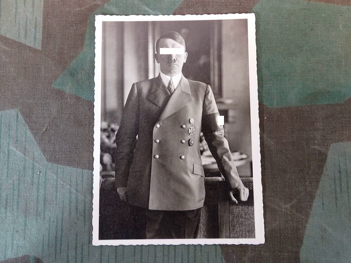 Hoffmann Propaganda Postkarte Nr. 4,  Adolf Hitler in Parteiuniform, ungelaufen