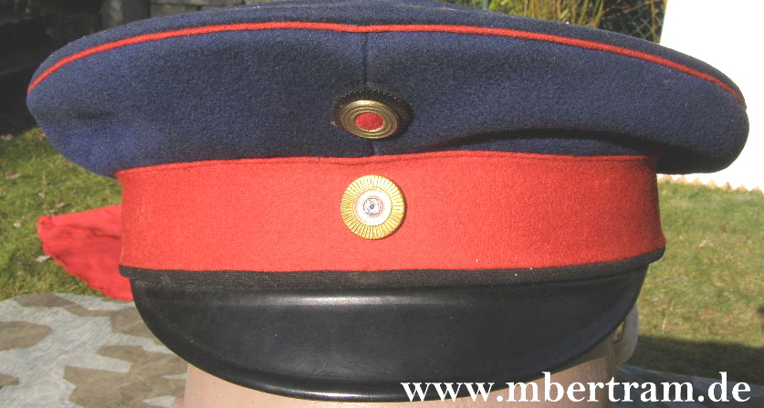Reuss Schirmmütze für Offiziere Infanterie um 1913