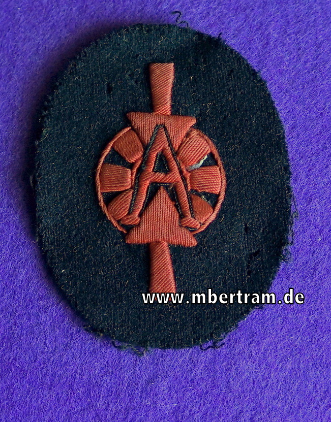 Ärmelabzeichen KM: Sonderausbildung Waffenleitvormann Artillerie
