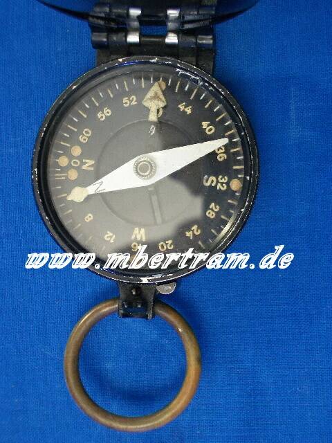 Wehrmachts Marschkompass ,rundes Messinggehäuse