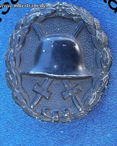 Verwundetenabzeichen 1914 in schwarz, Zinkfertigung.