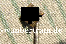 NSDAP Sympathieabzeichen, Versilbertes Hakenkreuz 6mm