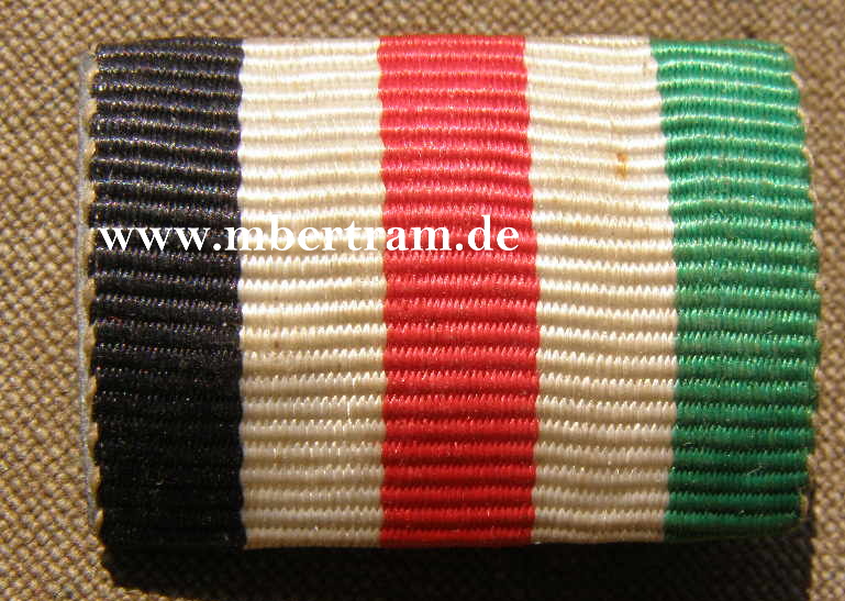1er Bandspange: Deut. -ITAL. Afrika Medaille mit Band
