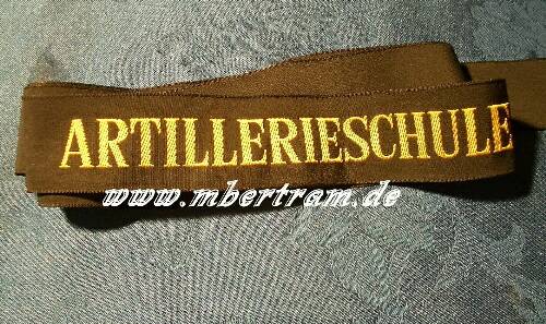 Bundesmarine Mützenband, "Artillerieschule" .