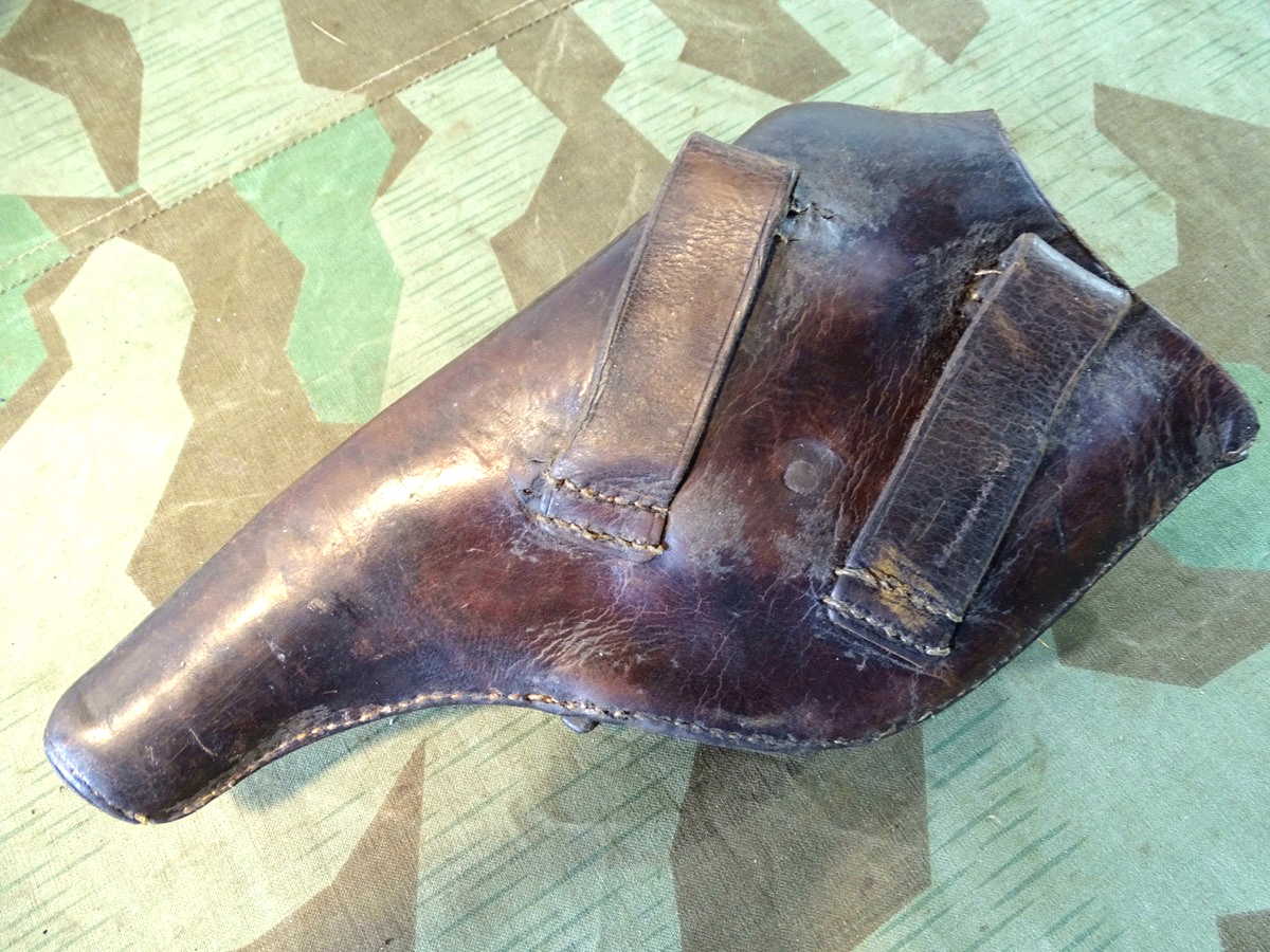 Tasche für Reichsrevolver M 83 mit 3 Hülsen, Fa. Billep Spandau, A.R. 39