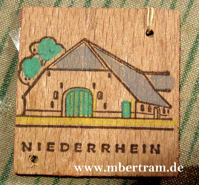 " Niederrhein" Nov. 1942. WHW Holzabzeichen