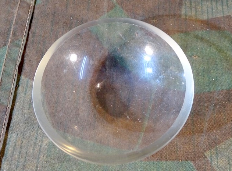 Kuppelglas für Revi Luftwaffe, wahrscheinlich Revi 16 d für ME 262