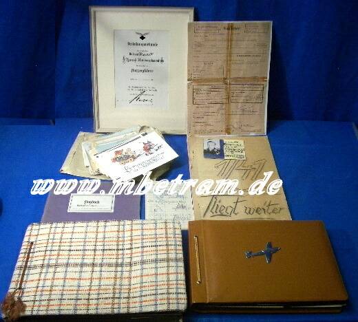 1948-1 Dokumente ME 110. Testpilot/ überführungsstaffel