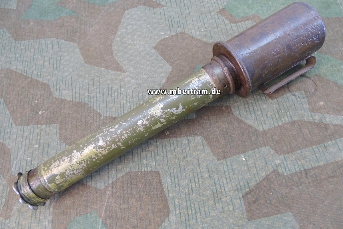 Deutsche Deko Stielhandgranate 1916, Alustiel, sehr selten.