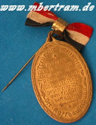 Kyfhäuser Medaille mit schöner Schleife