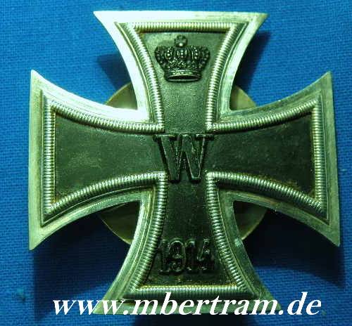 Eisernes Kreuz,1. Klasse 1914, Schraubscheibe, Silber " 825"