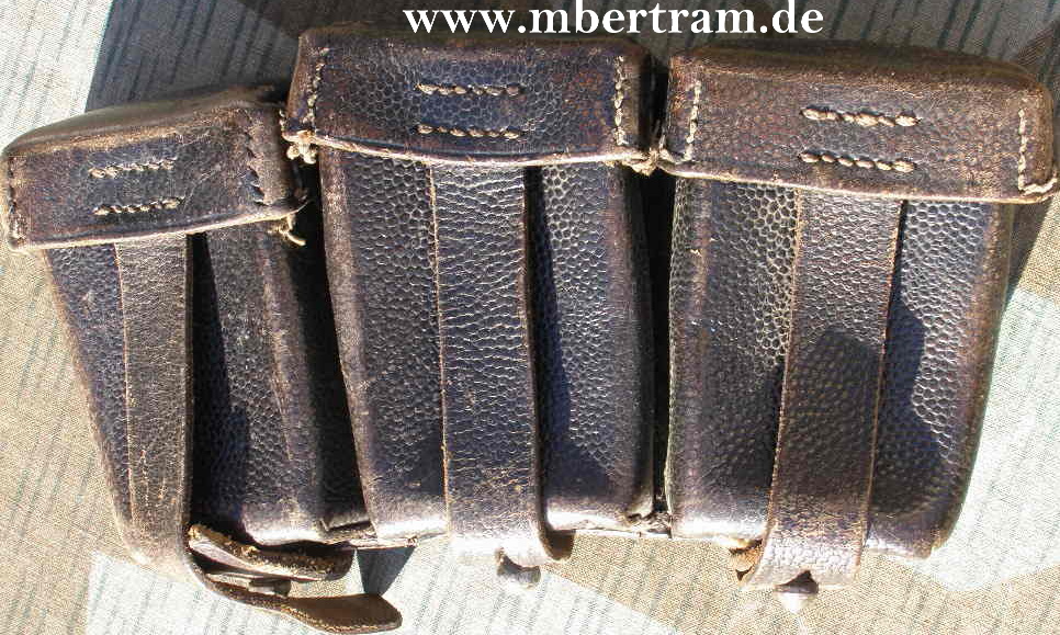 Kriegsmarine 3er Patronentasche für K 98: Nordmann 1942