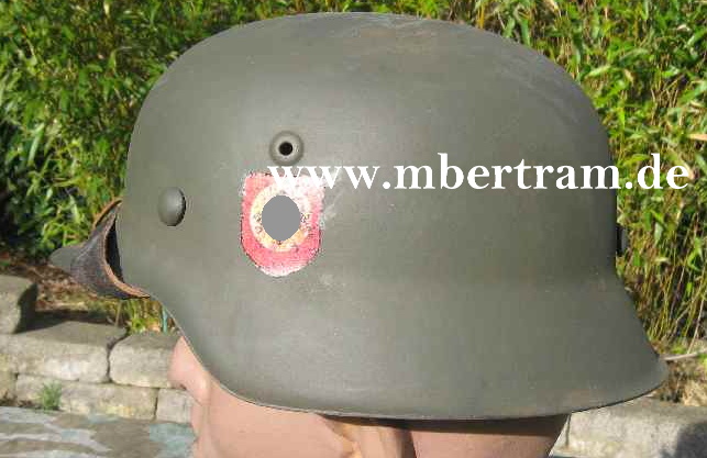 Waffen SS Stahlhelm, M 42, orginal Glocke, original Metallring