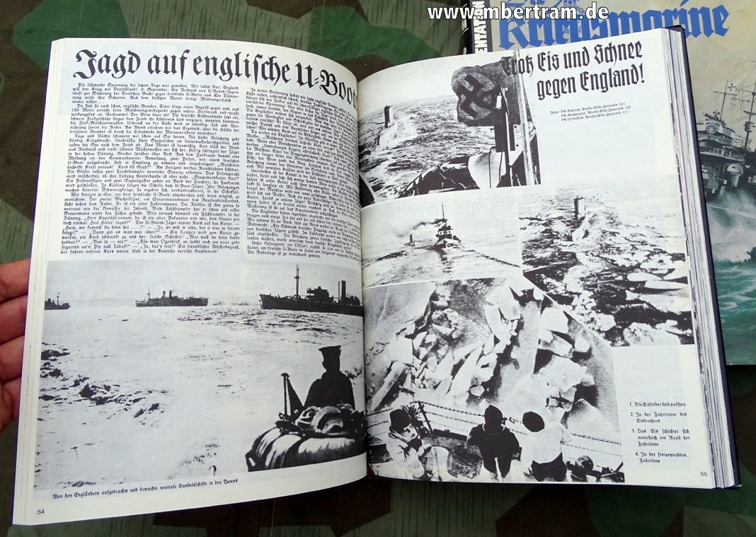 16174-7 5 Bände Die Kriegsmarine.Nachdruck d.Truppenzeitschrift d.Marine