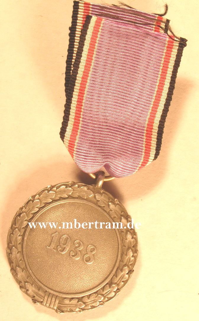 Medaille " für Verdienste im Luftschutz 1938 " Aluminium