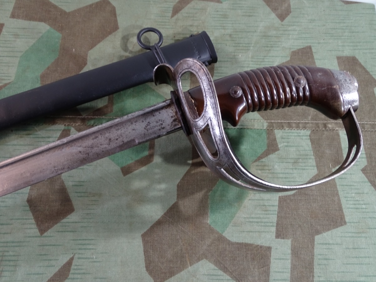 Badischer Kavallerie Degen KD 89, Kammerstück, 22. Bad.Dragoner Rgt. No.22, Nummerngleich, A.Coppel SG. Badischer Kavallerie Degen KD 89, Kammerstück, 22. Bad.Dragoner Rgt. No.22, Nummerngleich, A.Coppel SG.