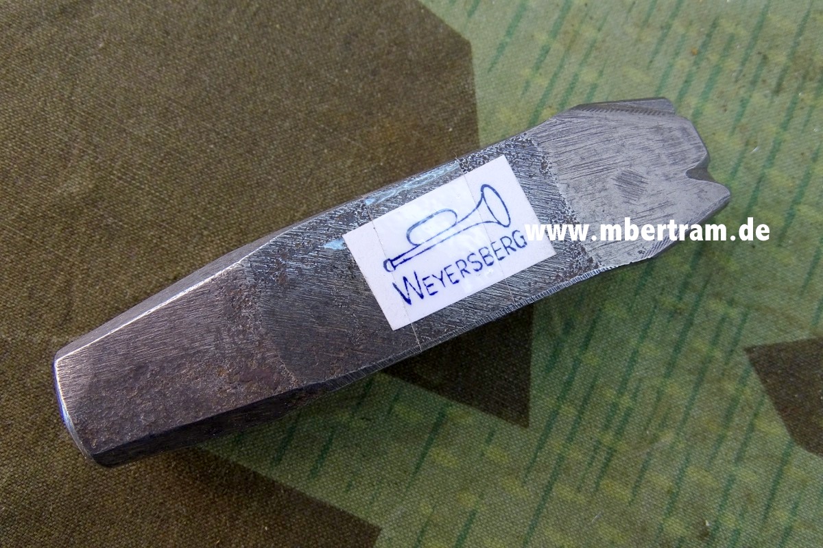 Hersteller Prägestempel der Blankwaffen Firma " Gebr. Weyersberg Solngen"