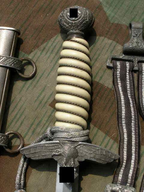 Luftwaffen Offiziersdolch, Portepee, Gehänge, A.W. Jr. SG