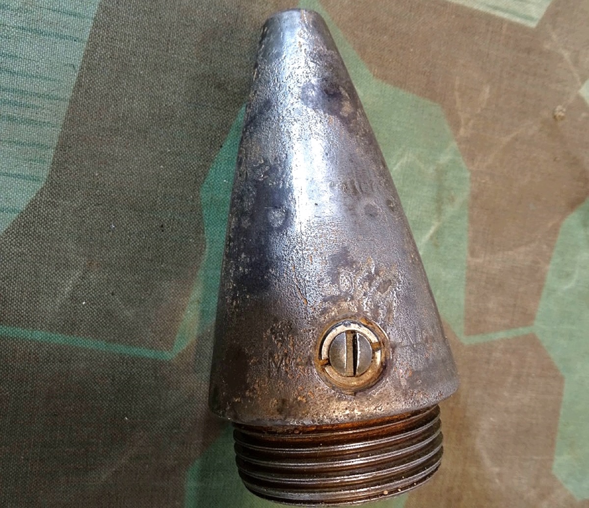 Deko AZ 23 Zünder z.B. für 8,8 cm  Deko Sprenggranate, Artilerie/ Panzer/ Flak,  " aos 43" Bebitz/ Saalkreis