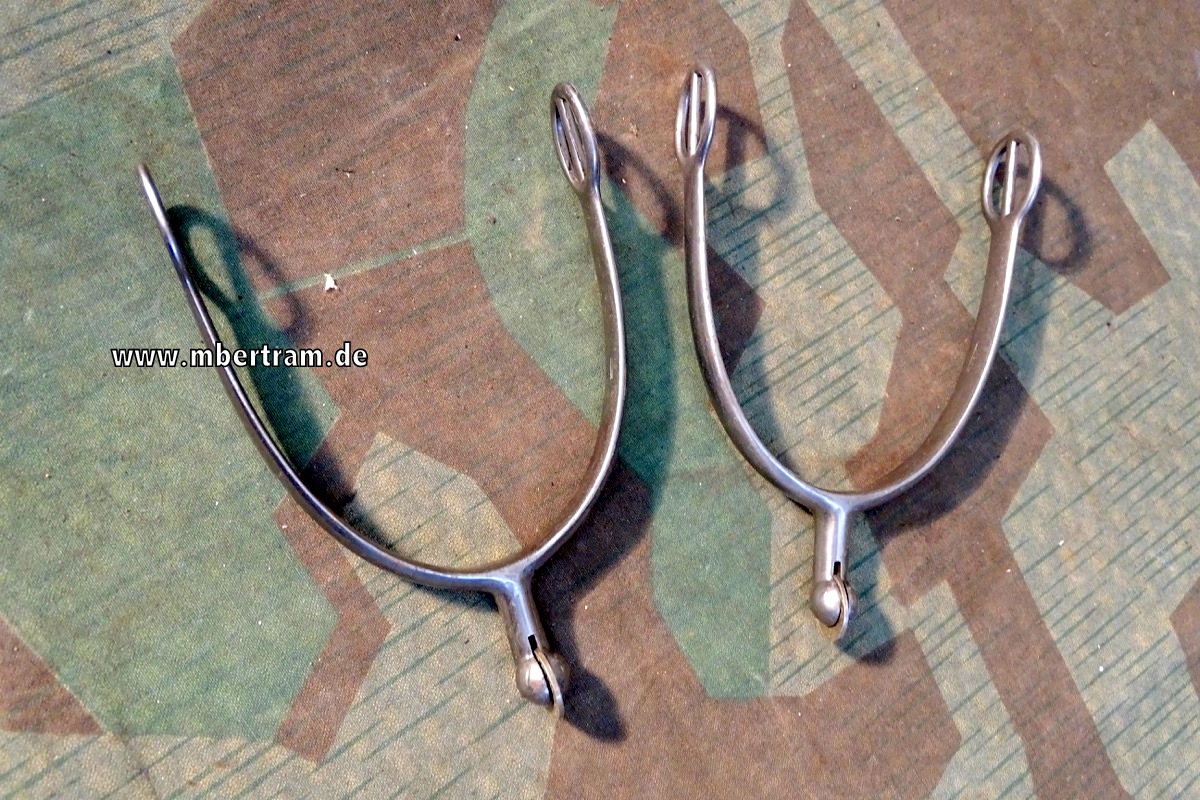 Kavallerie Sporen Wehrmacht mit rundem Spornrad