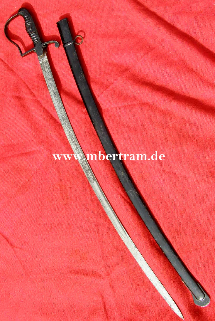 10296-2 Preußen, Artillerie Extra Säbel M 1815 Neuer Art. Nrgl.