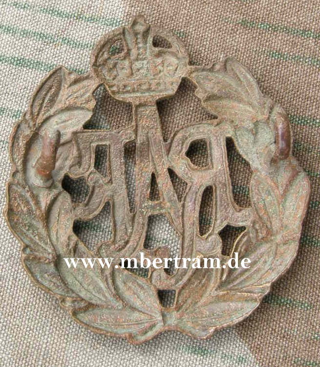 Mützenabzeichen "ROYAL AIR FORCE" um 1944