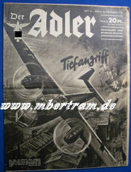 Der Adler, Truppenzeitschrift der Luftwaffe Heft 24, 26.11.40