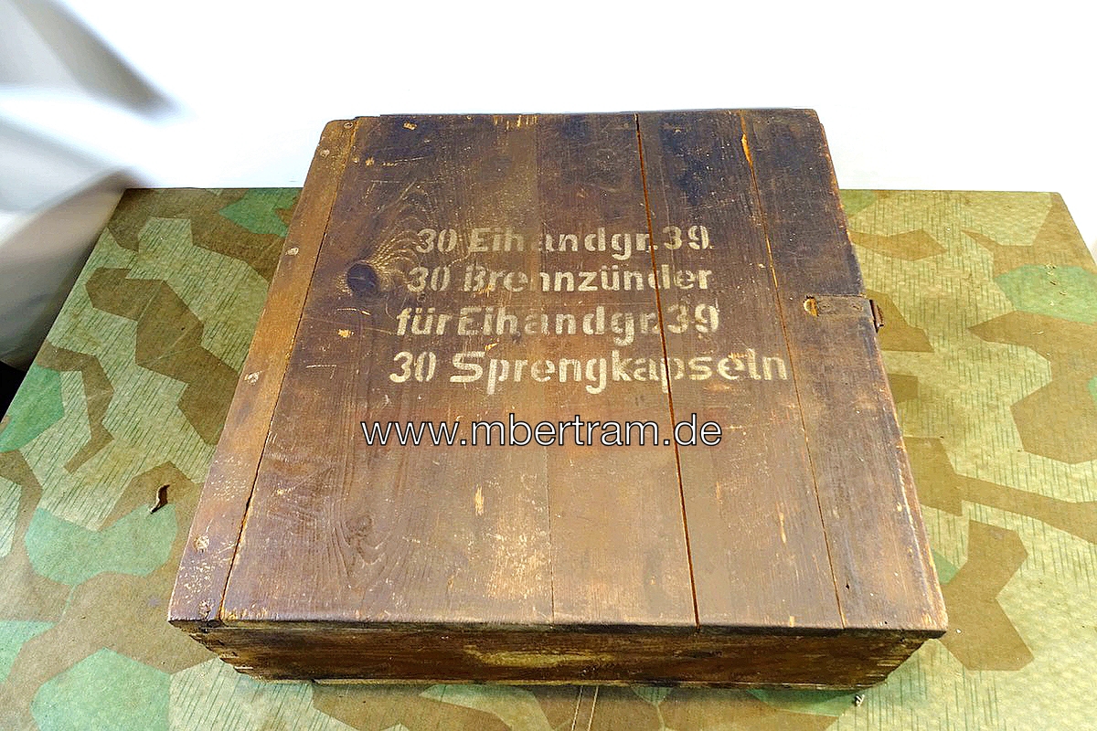 Holz Kiste für Eierhandgranaten Wehrmacht