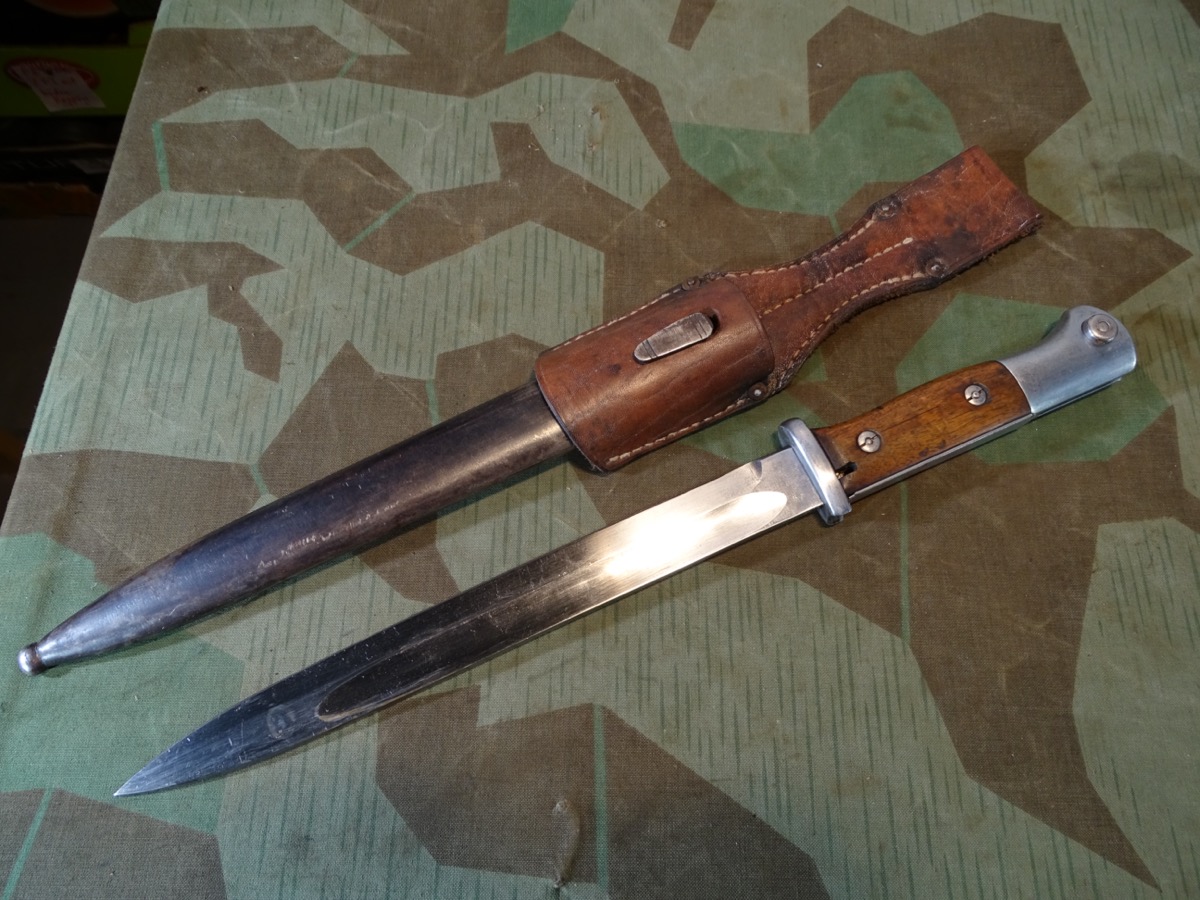 SEITENGEWEHR M 84/98 DEUTSCHES KAISERREICH, W-1916 Hst.: "G.Hammesfahr-SG ".,  Koppelschuh