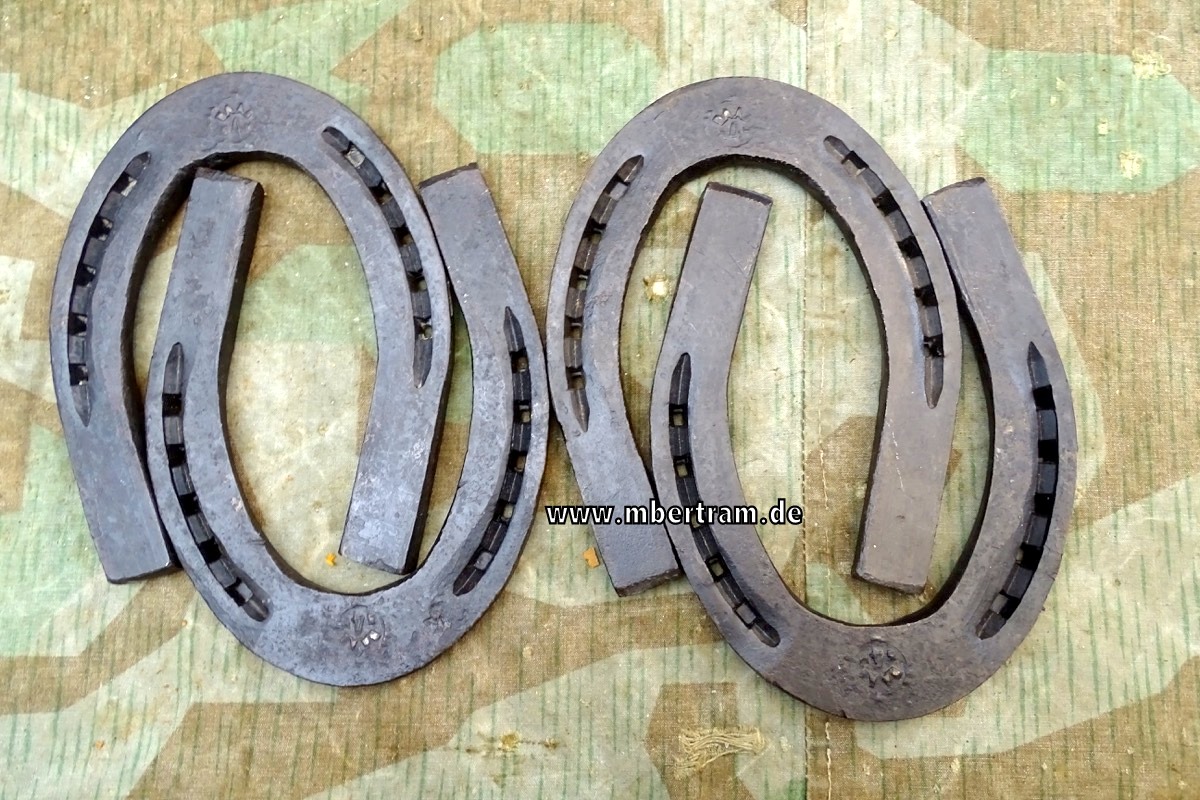 Wehrmacht 4 Kavallerie Hufeisen ohne Schraublöcher Stempel  "BAAL 4"