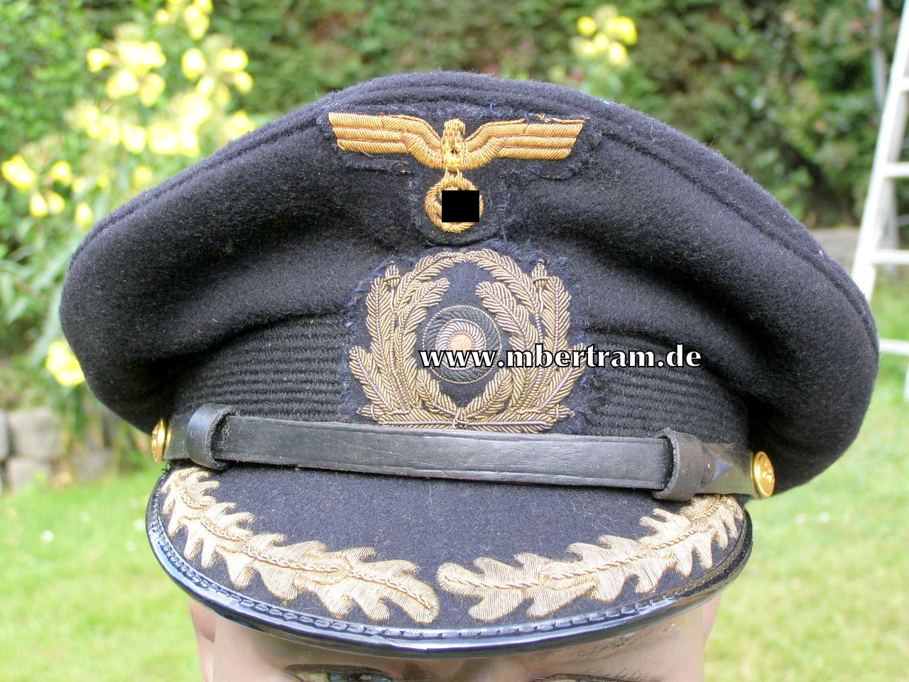 KM dunkelblaue Schirmmütze Kapitän zur See um 1942